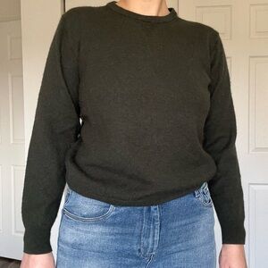 Goodthreads Forest Green 100% Merino Wool Sweater